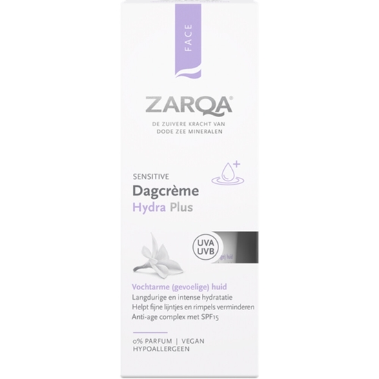 ZARQA DAGCREME HYDRA PLUS SPF15 SENSITIVE 50ML